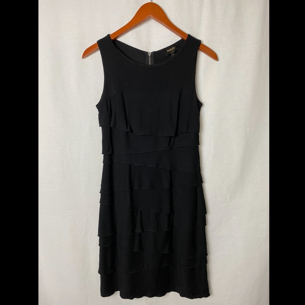 Laundry by Shelli Segal Black Layered Dress